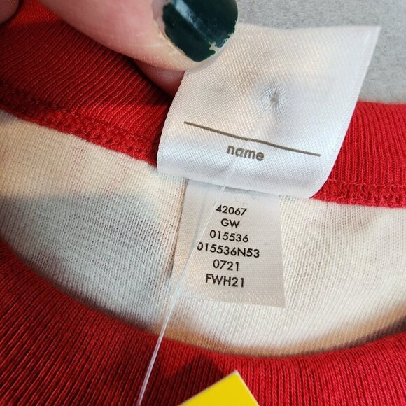 Hanna‎ Andersson Dear Deer Reindeer Organic Pajama Top Unisex 150 (U.S. 12) NEW - Picture 6 of 11